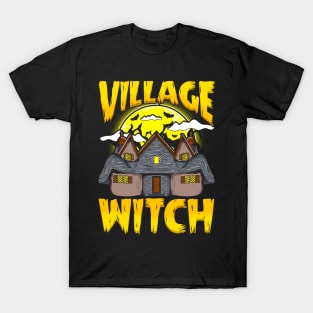 Village Witch Halloween Design T-Shirt